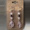 plant/Rose Quartz with Garnet Earrings-0-thumbnail
