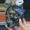 plant/Labradorite AAA hand carved skull -0-thumbnail