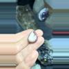 plant/Pink golden sheen obsidian with hole-0-thumbnail