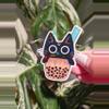 plant/Boba Cat Holographic UV and Waterproof Sticker-0-thumbnail