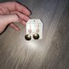 plant/Pink shell earrings-2-thumbnail