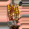 plant/$15| Autumn Palette! Alashan Agate Bracelet 10 mm-0-thumbnail