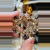 plant/Beautiful crystal glas Vintage Brooch -0-thumbnail