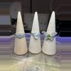 plant/adjustable ring bundle tanzi, moonstone & peridot-0-thumbnail