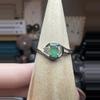 plant/adjustable ring bundle emerald, silver sheen & london blue topaz-1-thumbnail