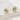 S925 Sterling Silver Green Flower Stud Earrings -MS2510A04 thumbnail