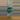 Hand crochet plant pot hanger 5 inch teal cross pattern thumbnail