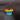 Rainbow Mickey head pin thumbnail