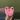 Pink frog with pink glitter eyes thumbnail