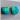 Sterling Silver 925 Pierced Earrings Turquoise & Malichite thumbnail