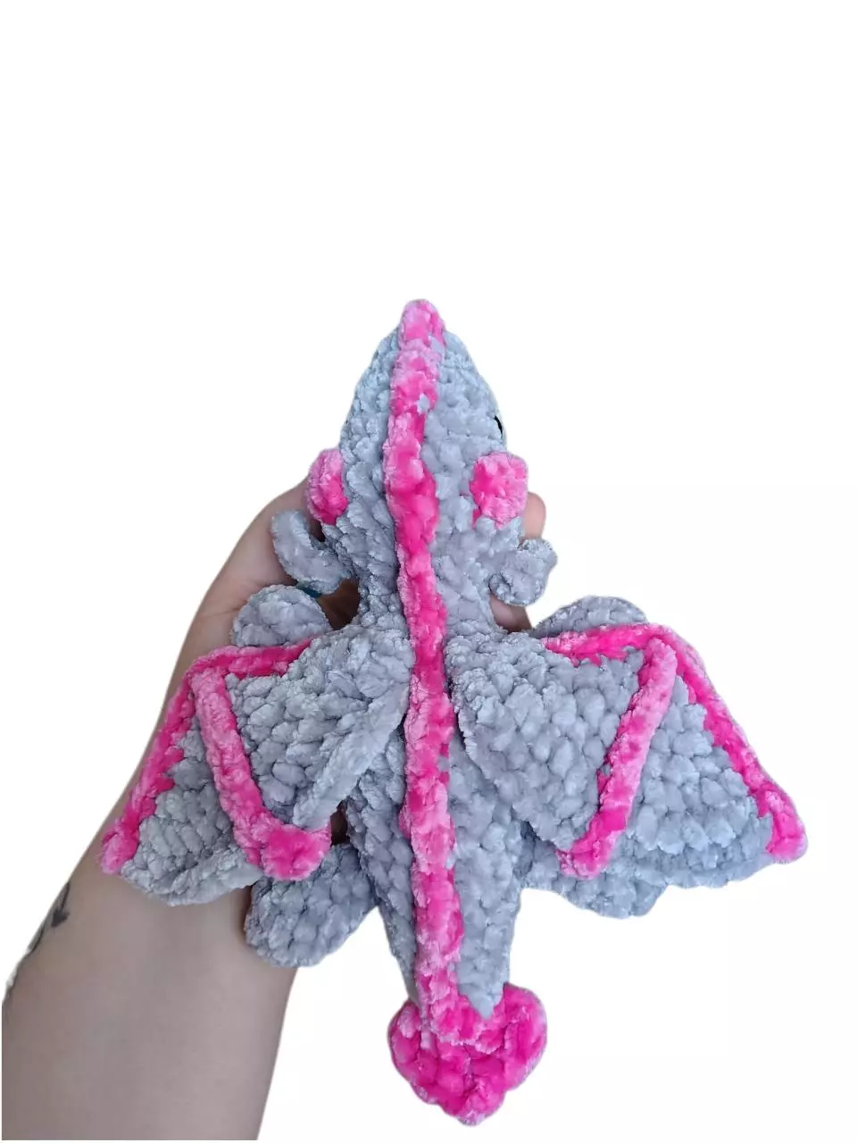 plant/Little Grey and Pink Dragon 🩷-1