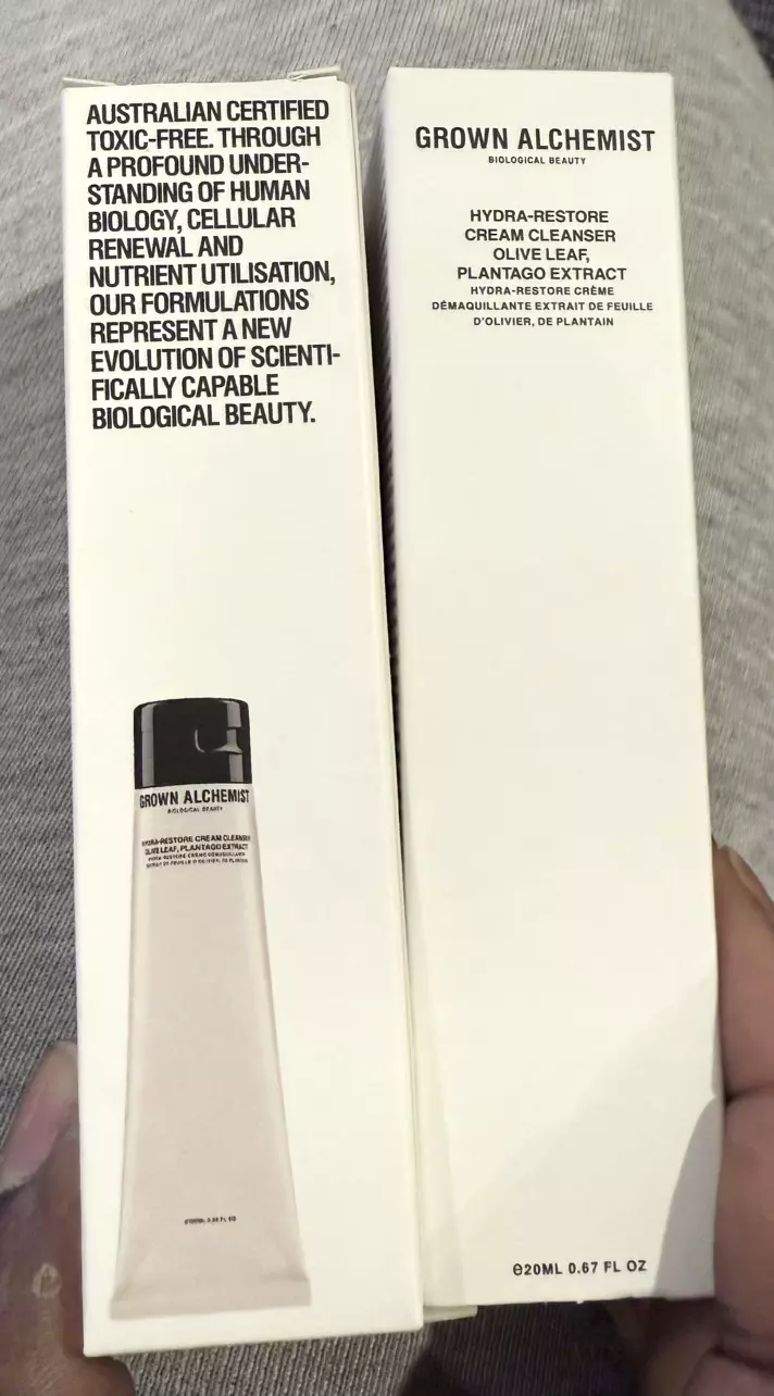 plant/GROWN ALCHEMIST Travel Size Hydra-Restore Cream Cleanser 20ml New in Box-0
