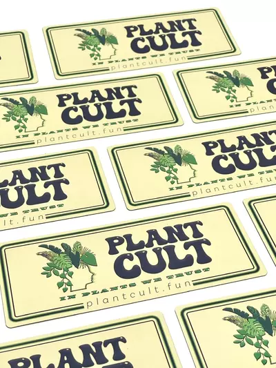 plant/Plant Cult Magnificent Magnetic Bumper Sticker-0-thumbnail
