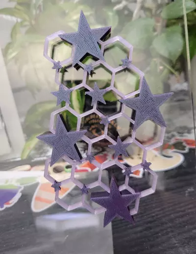 plant/Magnetic trellis- transparent purple and galaxy purple-0-thumbnail