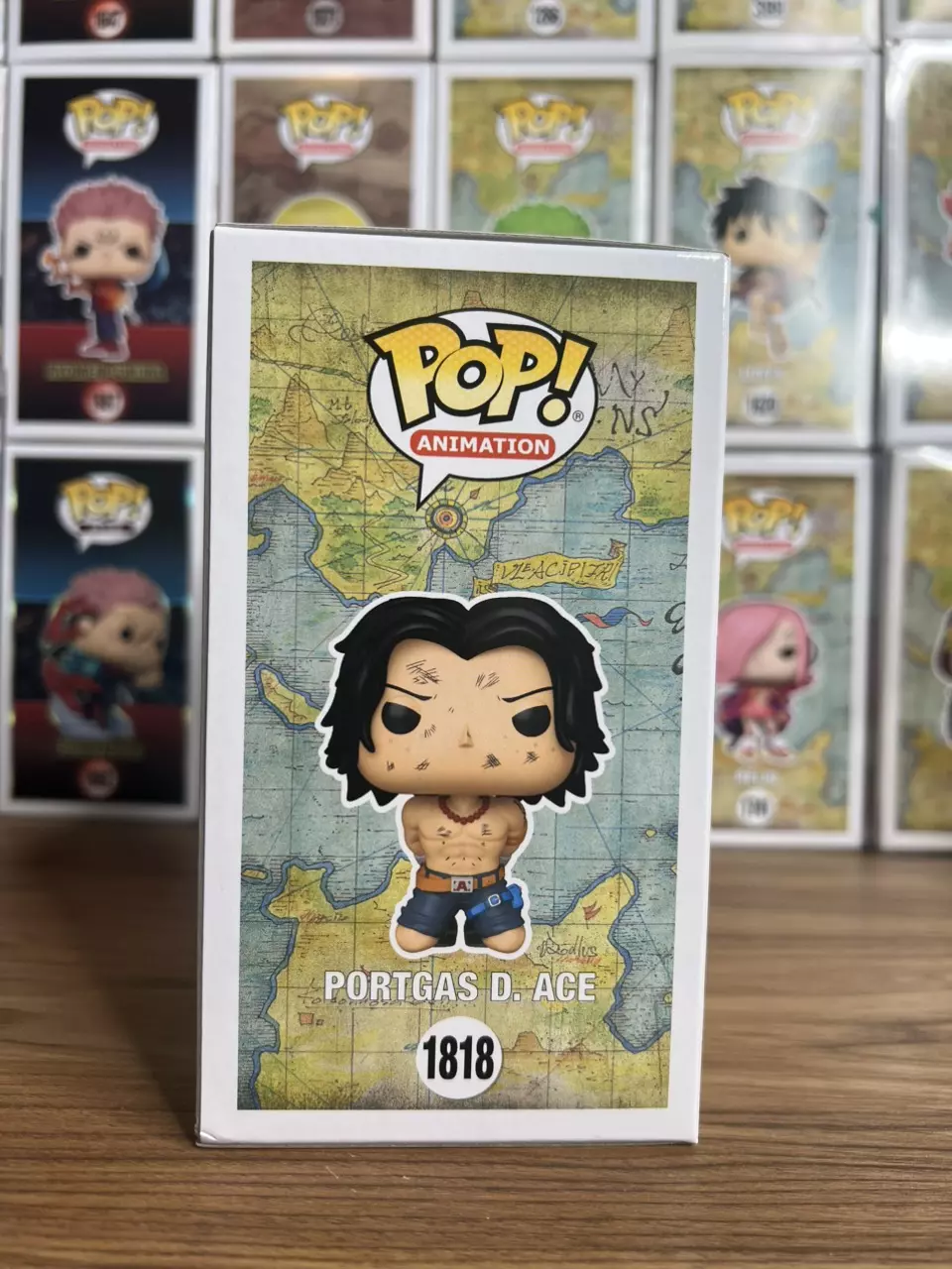 plant/Funko Pop Portgas D Ace #1818 Execution Exclusive w/ Protector-1