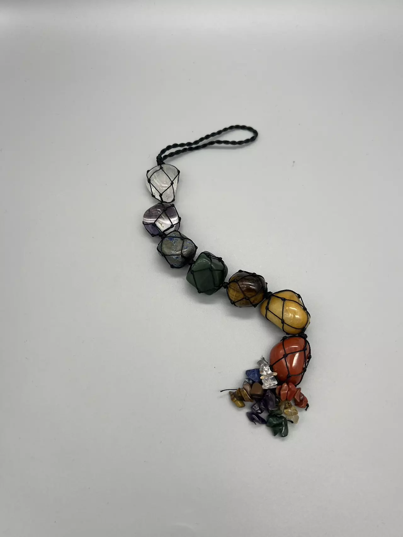 plant/7 Chakra Macrame Hanger / 7 Chakra Car Hanger / 7 Chakra Wall Decor-0