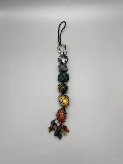 plant/7 Chakra Macrame Hanger / 7 Chakra Car Hanger / 7 Chakra Wall Decor-1-thumbnail