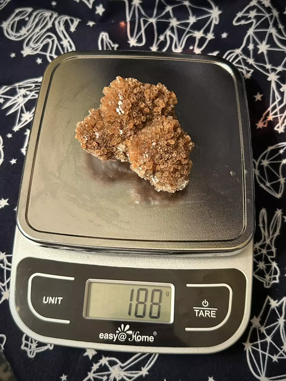 plant/Aragonite Specimen Md - Triple “Sputnik” Cluster (AragSpcm #2)-3