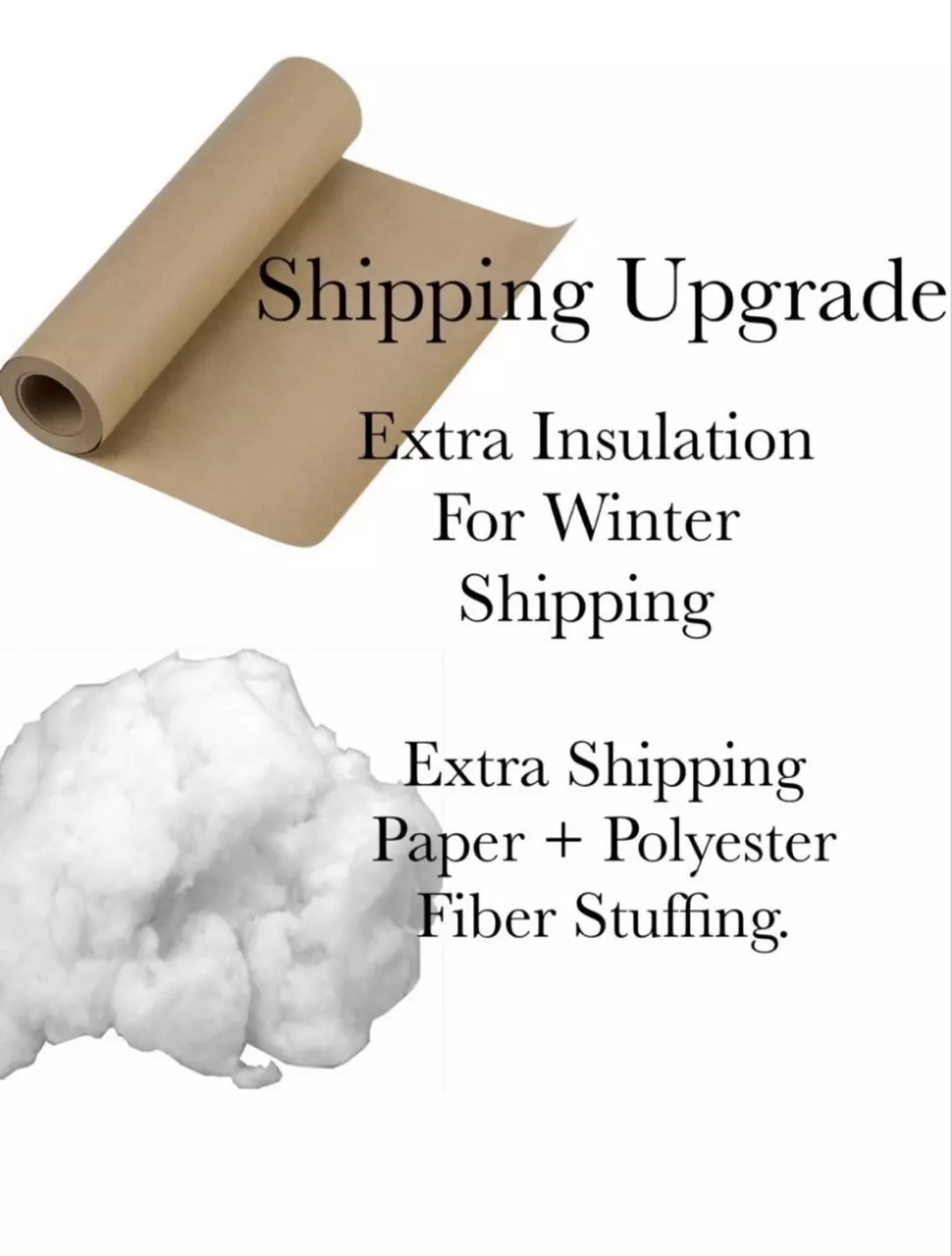 plant/Winter Shipping Add-On. Extra Paper and Polyester Fiber Filling For More Insulat-0