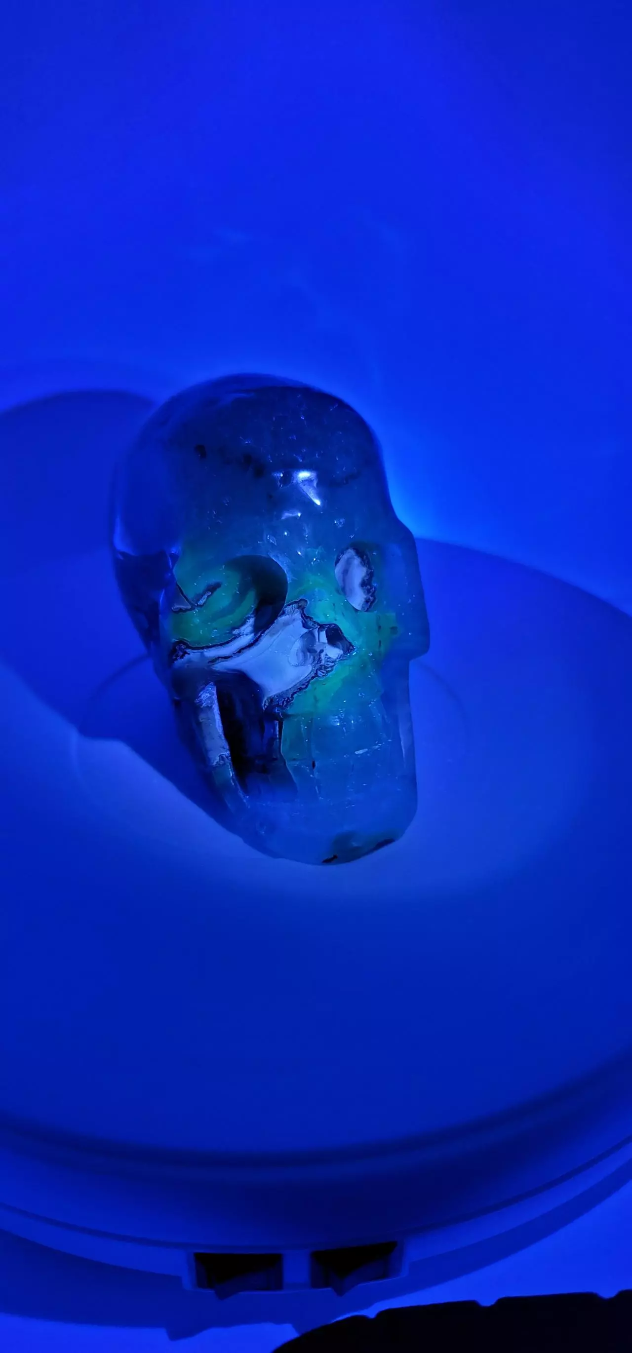 plant/Volcano Agate Skull Carving-1