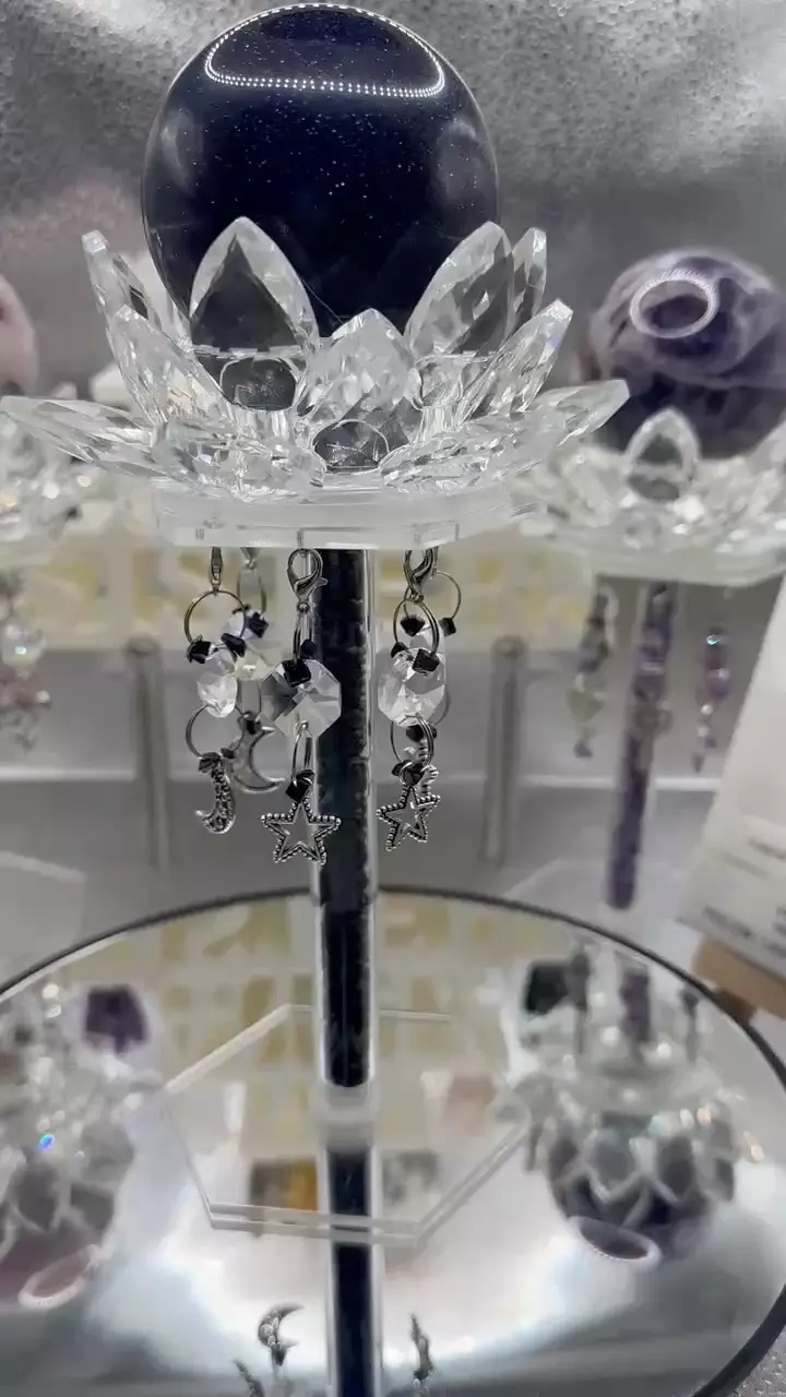 plant/61mm Blue Sandstone Sphere & Stand Set-0