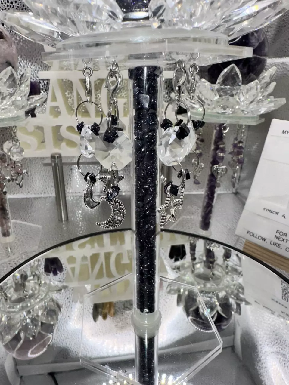 plant/61mm Blue Sandstone Sphere & Stand Set-3