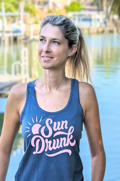 plant/Ladies Racerback Tank Top - Indigo-3-thumbnail