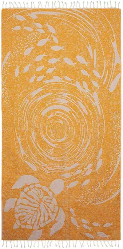 plant/Tourbillon Turkish Towel - Jaune-0-thumbnail