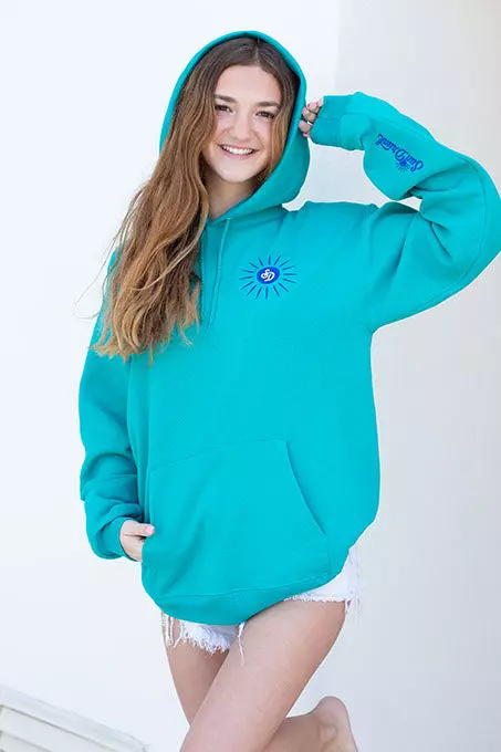 plant/Hoodie - Teal with Sun Drunk Design-0