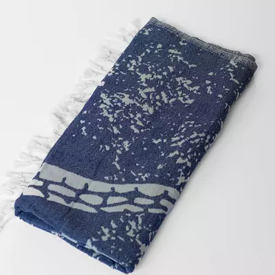 plant/Galapagos Turtle Turkish Towel - Bleue-7-thumbnail