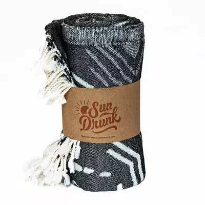 plant/Shark Turkish Towel - Noir-4-thumbnail