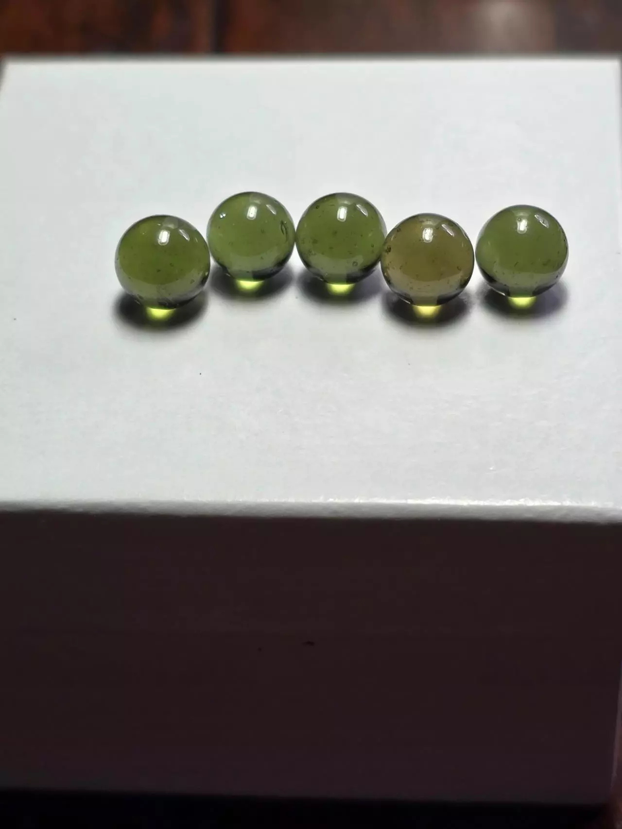plant/Moldavite sphere 8 mm-1
