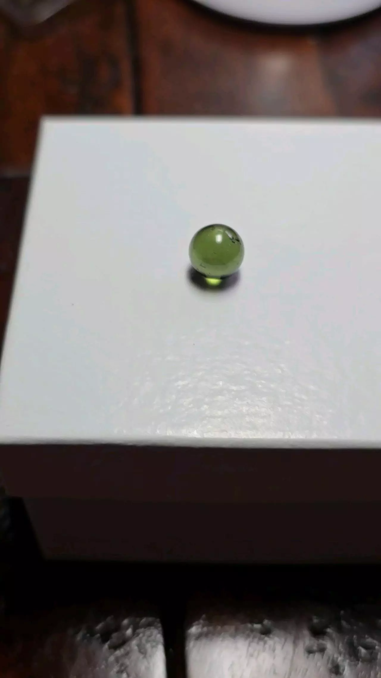 plant/Moldavite sphere 8 mm-2