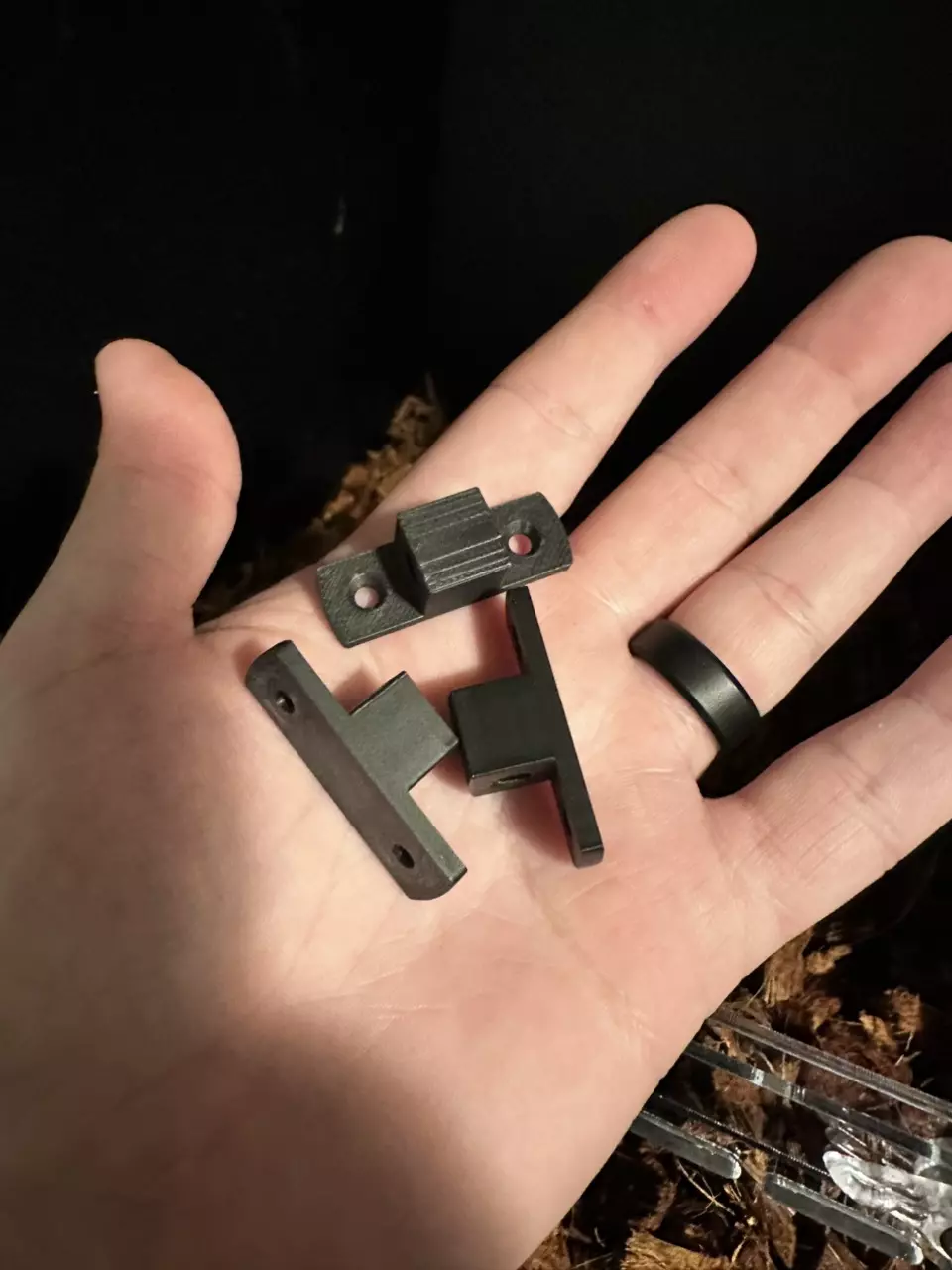 plant/FREE SHIPPING - (3) Artificial Plant Holders with (6) Screws for PVC enclosures-0