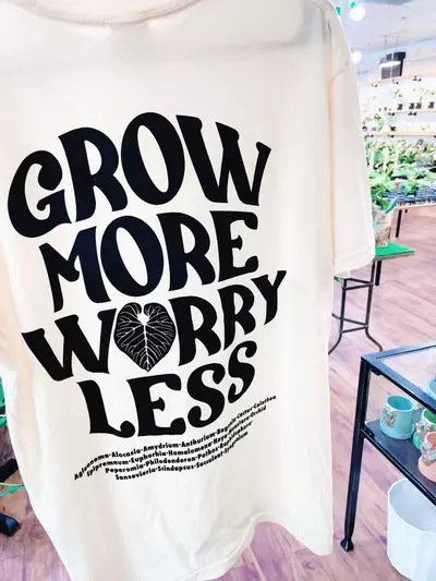 plant/Grow More Worry Less Tshirts-0-thumbnail