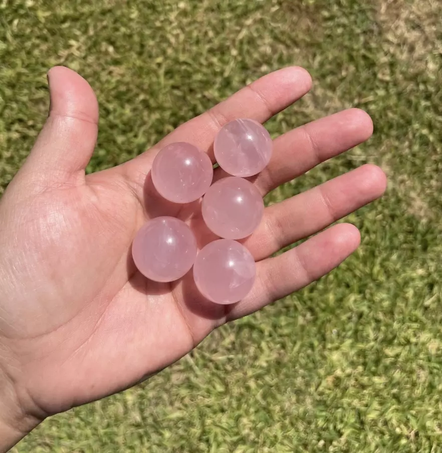 plant/Rose Quartz Small Sphere-0