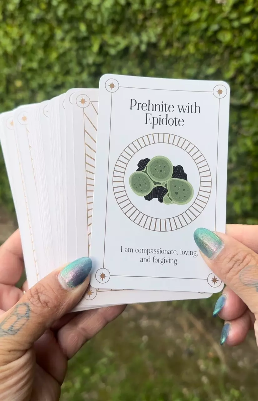 plant/SIGNED COPY of Crystal Oracle Deck by ME Kathy Banegas -2