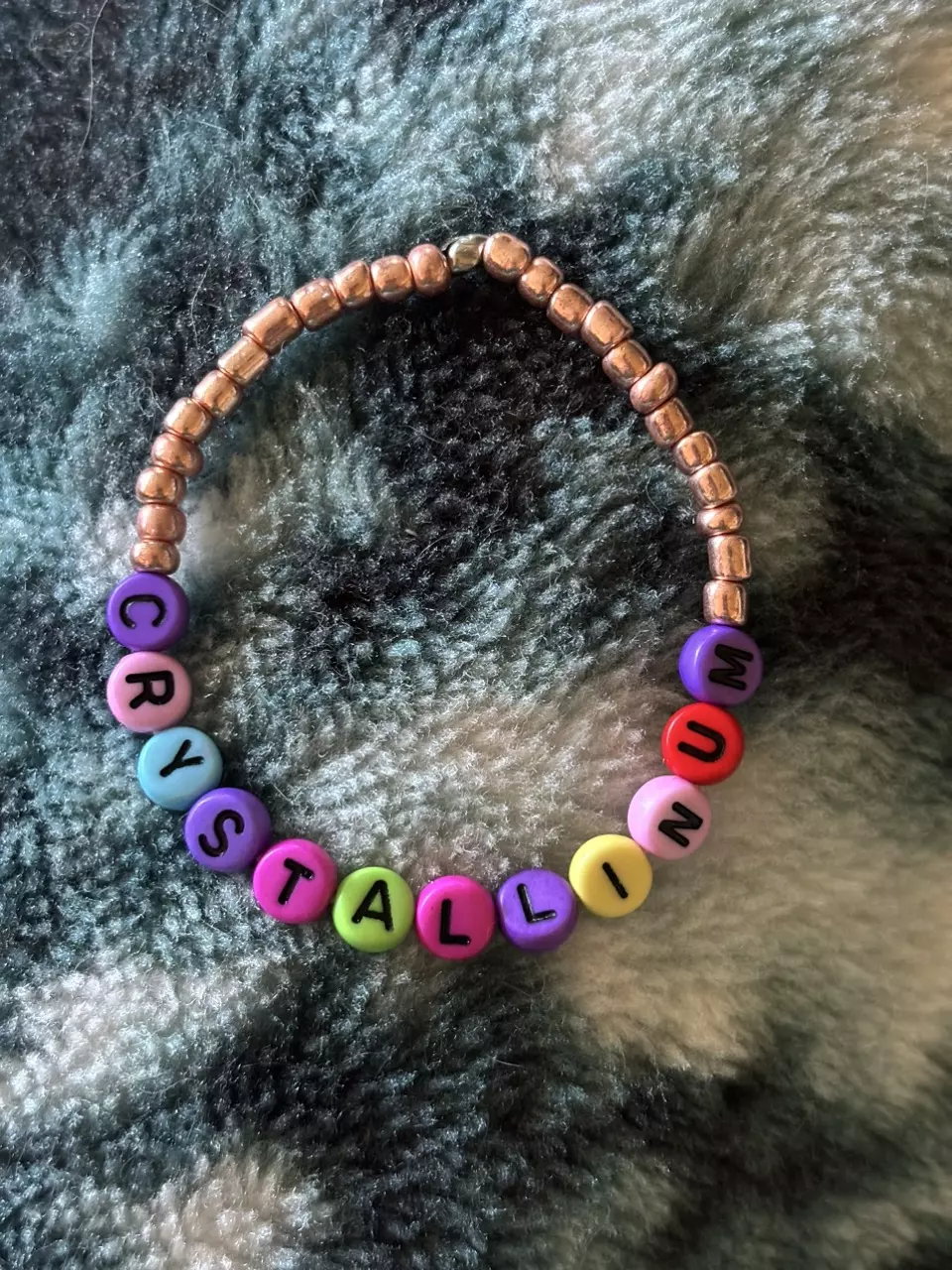 plant/Anthurium crystallinum letter stretch bracelet - S | Rep your plant!-0