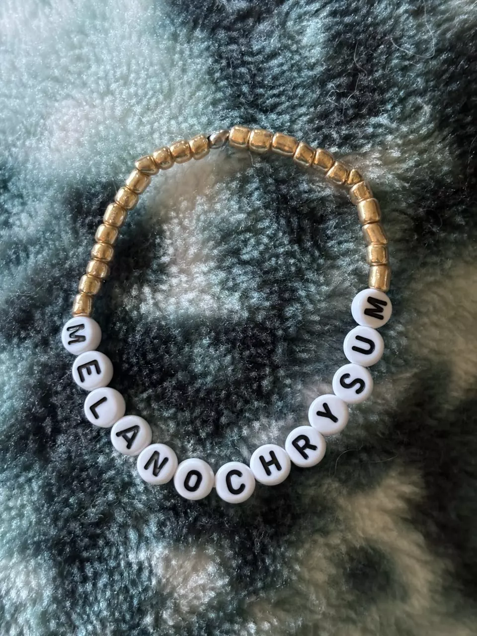 plant/Philodendron melanochrysum letter stretch bracelet - S | Rep your plant!-0