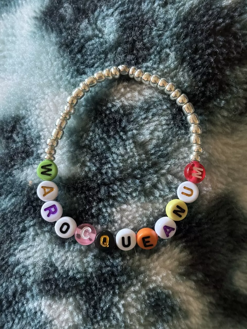 plant/Anthurium warocqueanum letter stretch bracelet - S | Rep your plant!-0