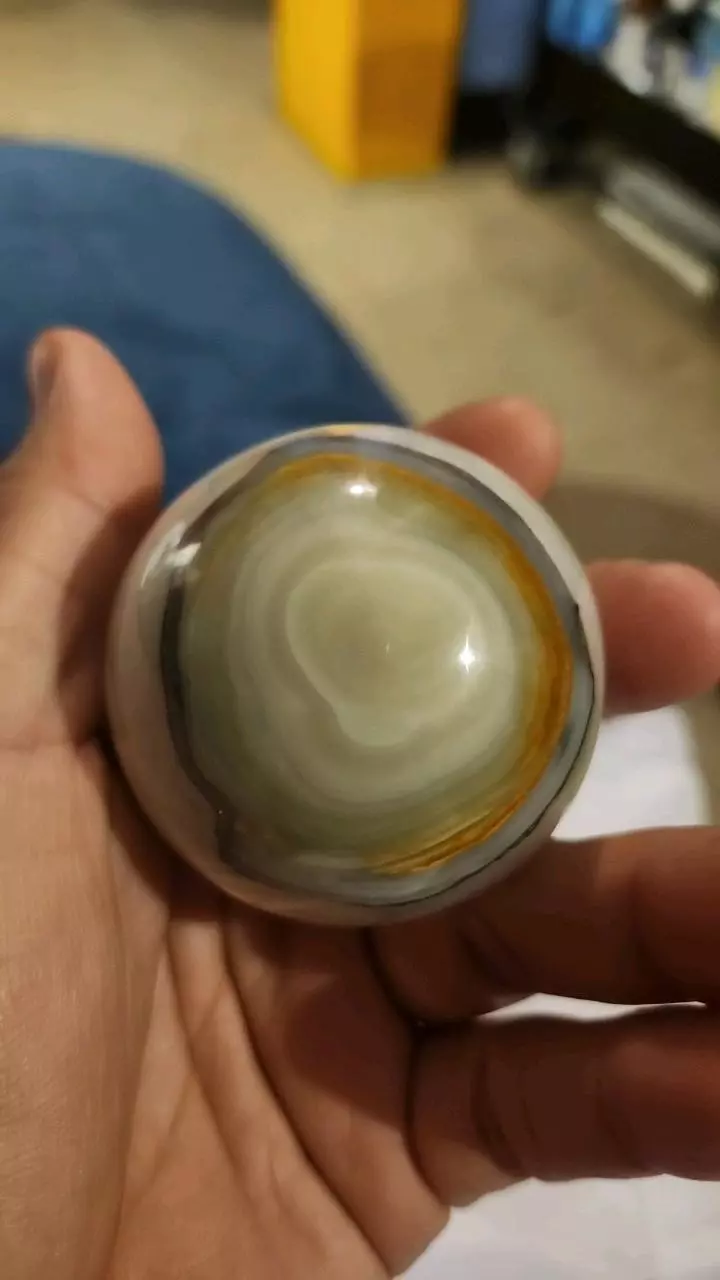 plant/pink banded onyx sphere was 75-1