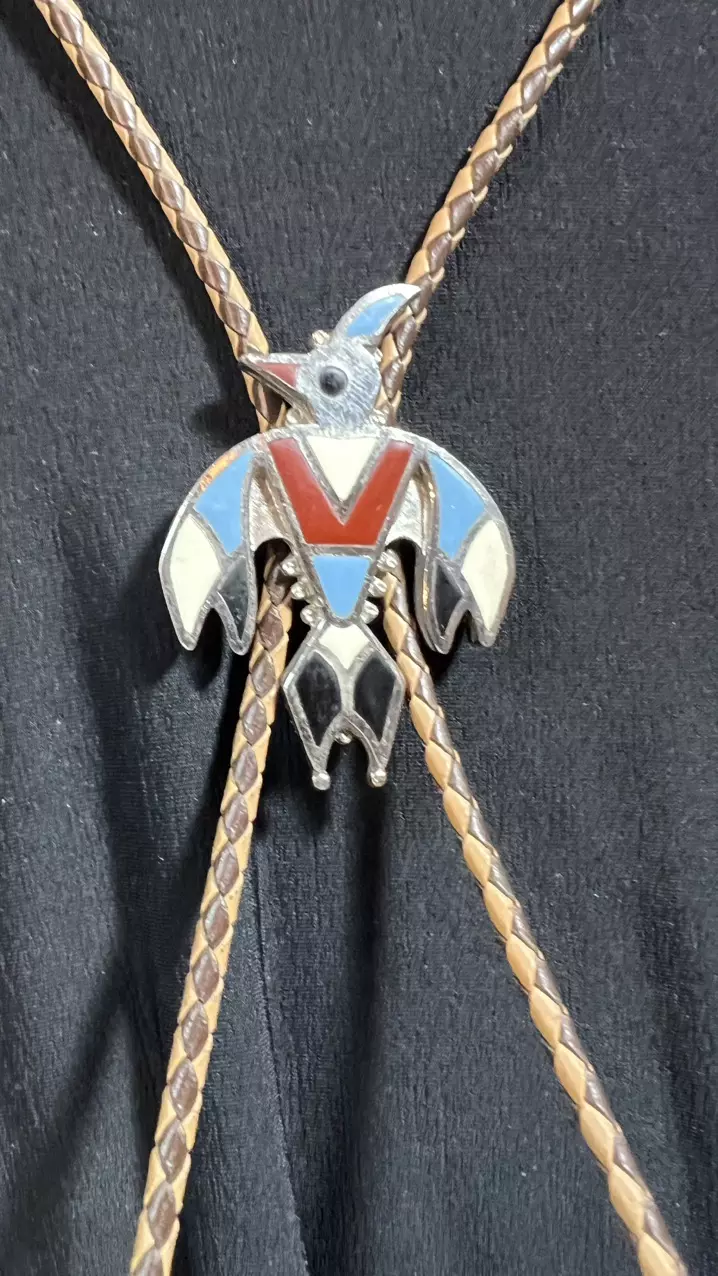plant/Vintage Native American Indian Thunderbird Bolo-1