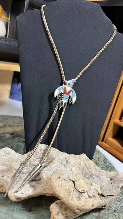 plant/Vintage Native American Indian Thunderbird Bolo-3-thumbnail