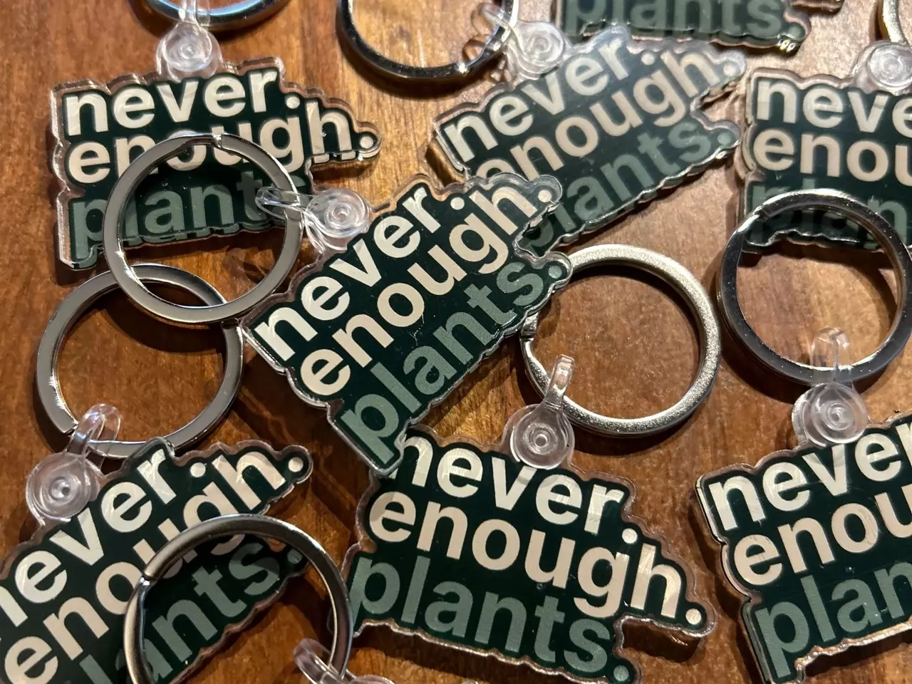 plant/Never Enough Plants Keychain • Ombré-0