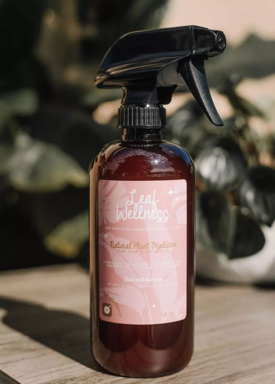 plant/Leaf Wellness Peppermint, Organic Leaf Shine, and Pest Preventative 16 oz-0