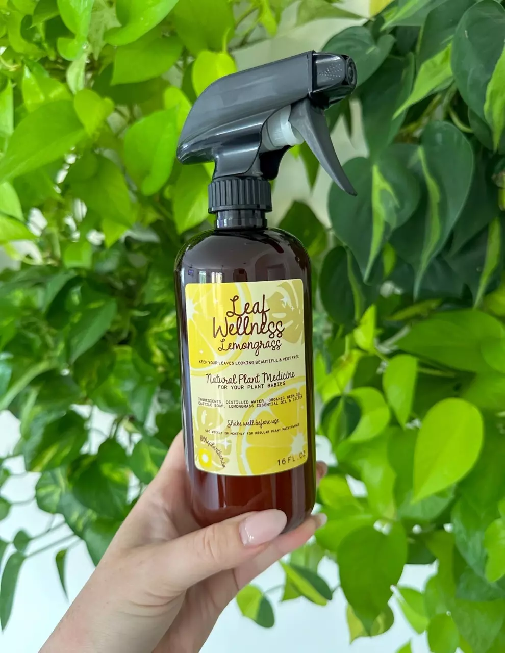 plant/ Leaf Wellness Lemongrass, Organic Leaf Shine, and Pest Preventative 16 oz-0