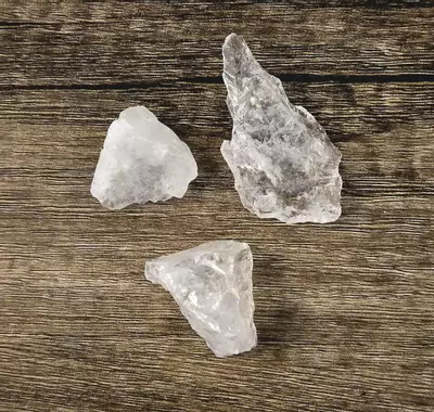 plant/Lot of 3 - Raw Clear Quartz-0-thumbnail