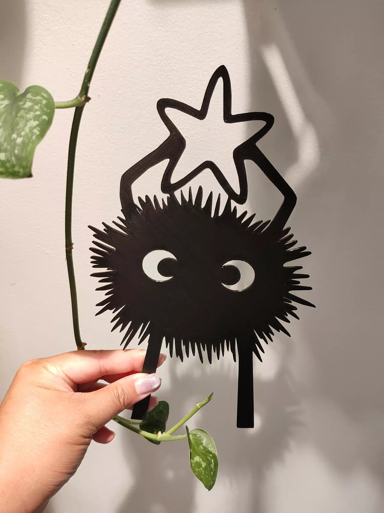 plant/Soot Sprite 3D printed trellis without star jem-1