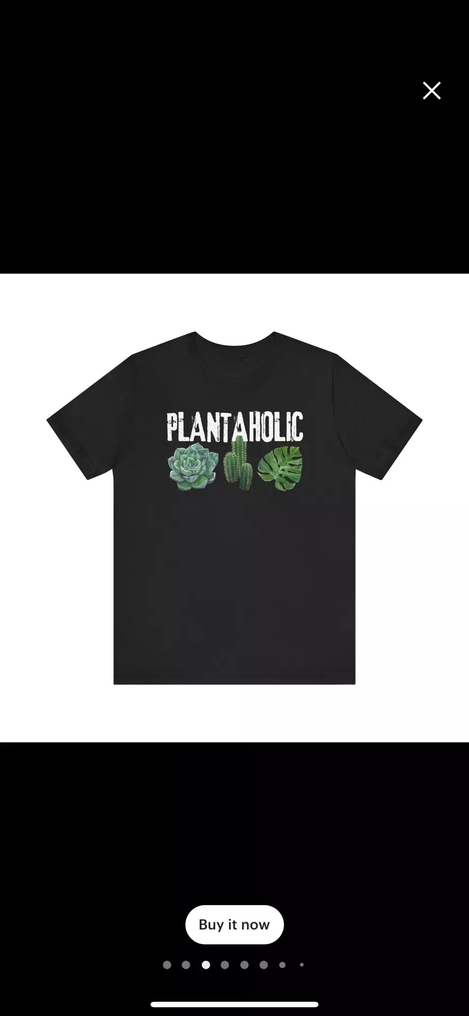 plant/Plantaholic Unisex Black 100% Cotton T-shirt-1