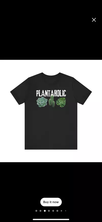 plant/Plantaholic Unisex Black 100% Cotton T-shirt-1-thumbnail